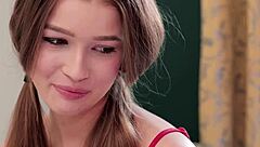 stepmom and stepdaughter share neighbor's big cock