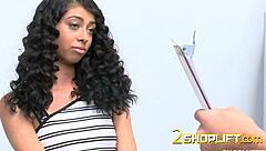 the skinny teen thief gets caught by the officer and is ready to talk.