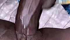 cream cum on ebony milf mama