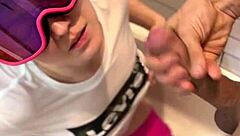 want to see cum on face in bathroom shower?