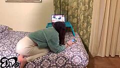 this stud fucks me doggy style while i watch old hot videos