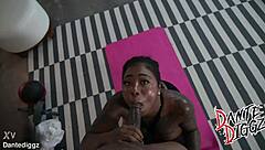 Bubble butt ebony baddie gogo fukme, can you handle my monster cock stretching you?