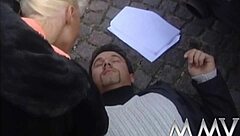 Retro Harlots Perform Hardcore Blowjobs on Monster Cocks