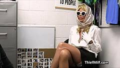 the mature milf gets anal hammered on the office desk