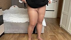 I helped my hot stepmom pick out tights