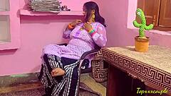 Indian woman gets brutally fucked in the office backroom