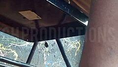 African Teen Slut Flashes Up Skirt in Park