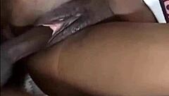 African Teen 18+ Roughly Fucked with Cum in Pussy