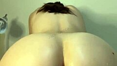 Girlfriend's Shining Ass in Reverse Cowgirl with Friend