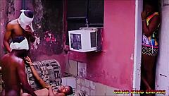 Slim Saida Bob Take Two Big Fat Cock in a Local Ghetto