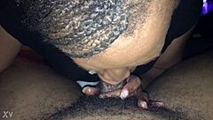 deep throating that big black monster cock feels amazing