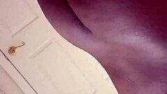 Masturbating in mirror for orgasmic selfie