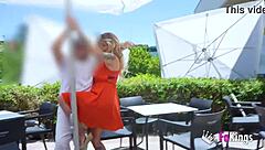 Tania Lopez Flashes Neighbor Before Outdoor Fuck