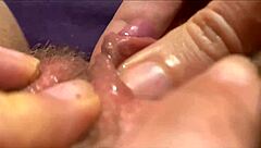 Watch this big clit orgasm up close 😍