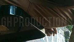 African Teen Slut Flashes Up Skirt in Park