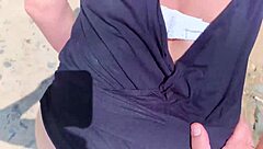 drivers honked as i drilled her ass roadside