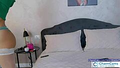 helen waldorf, wearing white stockings, dives into live chat by signing up