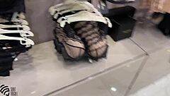 sneaky solo play in store's changing room