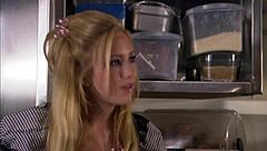 Blonde And Brunette Lesbians Lick Each Other's Pussies