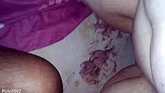 The argentinian milf wife, with big ass, asks for cum from the big cock in a cumshot scene.