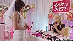 izzy wilde fucks horny female with toys at wedding expo booth