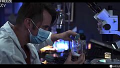 mad scientist freeze fucks young lab partner - sexy matty mila gets remote controlled and squirts