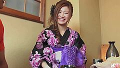 Sexy Japanese Hostess Ruri Kikukawa proves she's a cum-thirsty slut in action