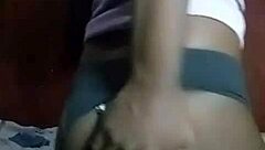 Horny kenyan crossdresser strips and fingers his ass