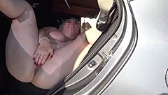 A fan asked me to fuck her right in the car with passionate creampie.