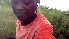 Crazy Bitch Twerks Half Naked In Forest