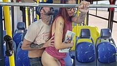 Student Gets Fucked By Old Man On Public Bus
