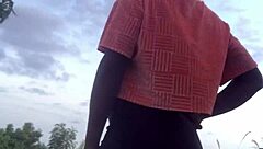 Crazy Bitch Twerks Half Naked In Forest