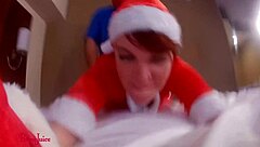 Aurora Foxe As Mrs. Claus Gets Bred!