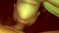 I gived deep throath and swallod the cum in my mouth