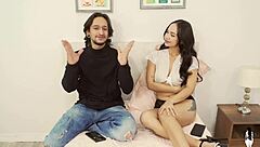 Isabella Rosse Spreads for Strapon While Leyton Fucks Mother-in-Law's Big Tits