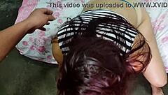 Moroccan wife cheats while husband sleeps for anal pleasure