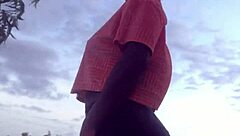 Crazy Bitch Twerks Half Naked In Forest