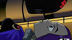 teen titans raven in hardcore action