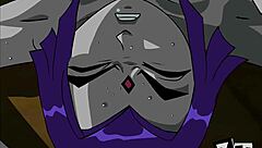 teen titans raven in hardcore action
