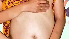 Skinny Young Mother In Yellow Daster Gets Fucked While Squeezing Milk, Horny And Eager.