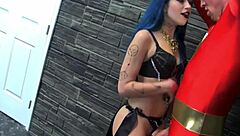 Enchantress uses hero Shazam as her sex toy?