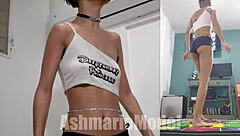 Wanna see braless upskirt with no panties?