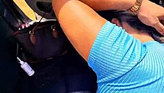 Showing off in public with Luna Oliveira and Vagninho