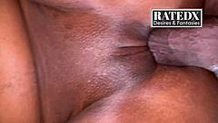 In the bedroom, an amateur latina gets a deep pussy fuck in this homemade full video on sheer red