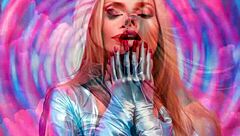 Uncensored MILF cosplay horror parody with blowjob