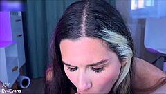 You Won't Be Indifferent to Her SENSUAL BLOWJOB and BALL LICKING