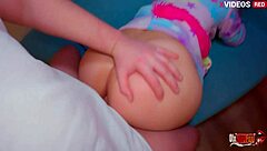 A young guy is lucky to have sex with stepsister