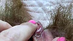 extreme closeup huge clitoris rubbing orgasm