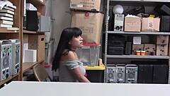 ebony girl caught by police