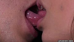 Japanese Brunette Fu Sazanami Masturbates In Uniform With Shaved Pussy Uncensored